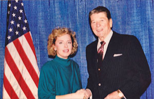 President Ronald Reagan and Natasha Shliapnikoff